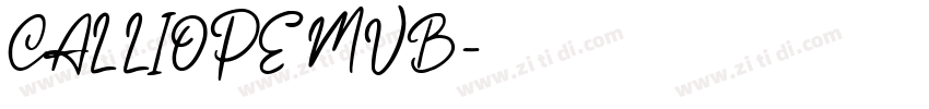CALLIOPE MVB字体转换